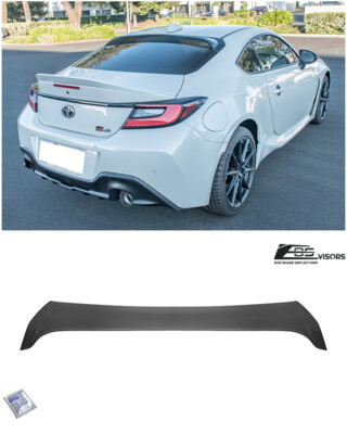 For 22-Up Toyota GR86 Subaru BRZ Tinted Black Rear Window Roof Wing Visor 