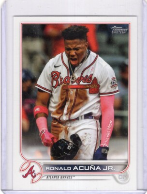 2022 TOPPS BASEBALL CARD # 200 - RONALD ACUNA JR. - ATLANTA BRAVES