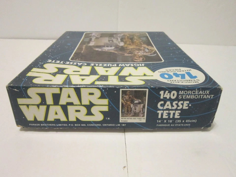 Rompecabezas vintage 1977 Star Wars Morceaux S'Emboitant Canadian Parker Bros Foto 4 de 4