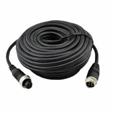 5M 4Pin Video Audio Extention Cable Waterproof for Backup Camera Caravan Black