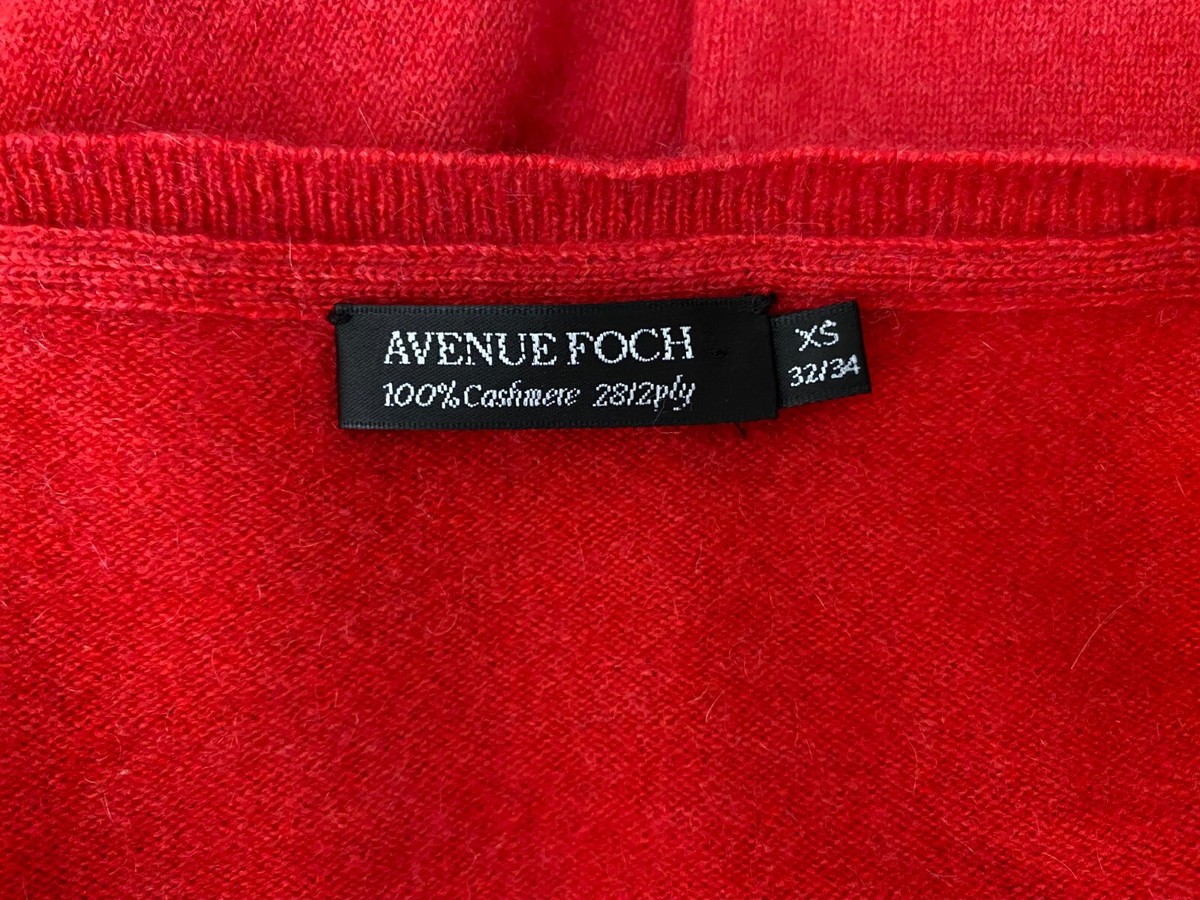 Avenue Foch Women's Pullover Jumper 100% Cashmere Size XS UK