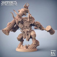 Tavros Minotaur Fighter Champion Miniature | D&D DnD | 