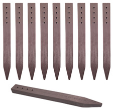 20pk Brown Bender Board Landscape Lawn Edging Stakes for use with Terrace Board