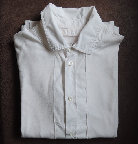 Designer-Shirt Armani Exchange Gr. M weiß mit Knopfleiste und Manschetten - Bild 2 von 8