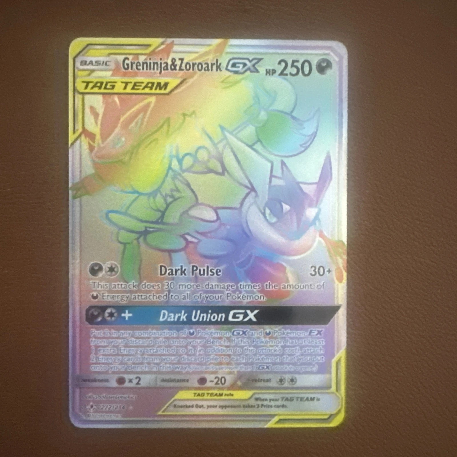 Greninja & Zoroark-GX - Unbroken Bonds #222 Price & Value ($119.86