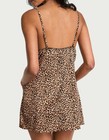 NEW Victoria's Secret Tease Satin Lace Slip Large Animal Print Lingerie Sleep VS — photo 4