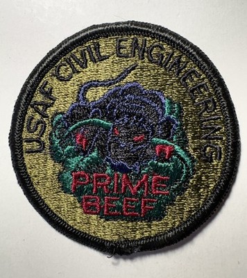 USAF Civil Engineering Patch ~ Prime Beef