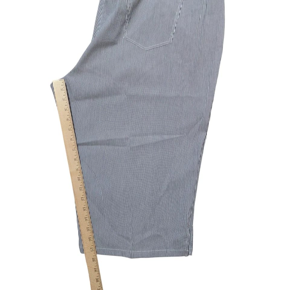 Ruby Rd Women's Striped Cropped Capris with Side Slits Size 22W - Image 4 of 4