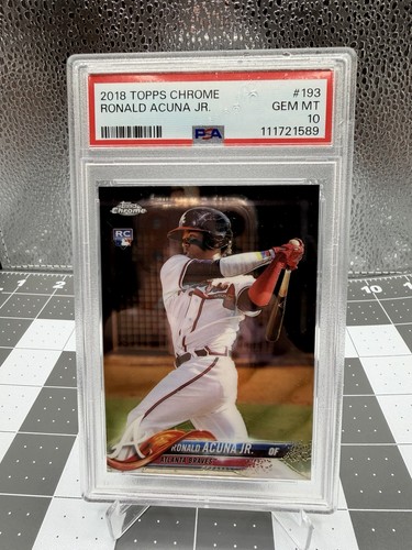 2018 Topps Chrome - Ronald Acuña Jr. #193 (RC) PSA 10