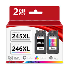PG-245 XL / CL-246 XL Ink Value Pack 2 Cartridges , Compatible with iP2820