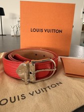 Louis Vuitton Gürtel M9485 Rot Epi Epileder ...