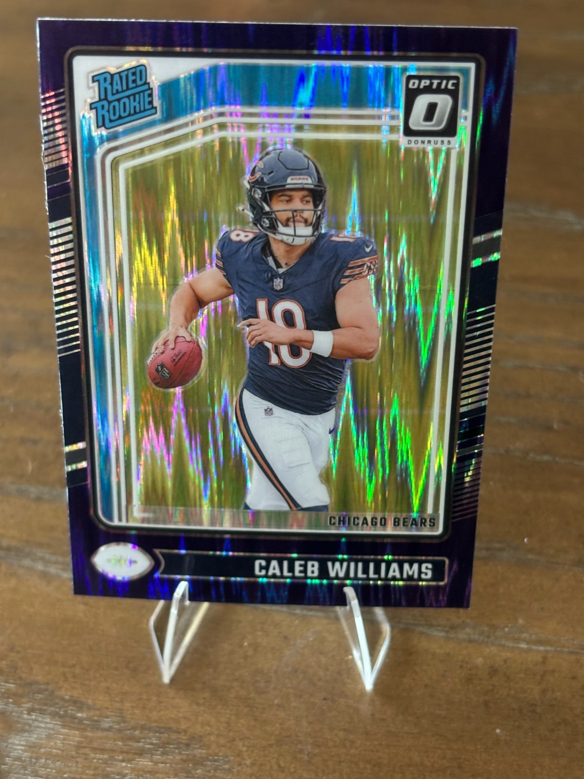 2024 Panini Caleb Williams Purple Shock Optic Rated Rookie