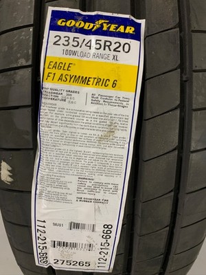 2 New 235 45 20 Goodyear Eagle F1 Asymmetric 6 Extra Load Summer Tires