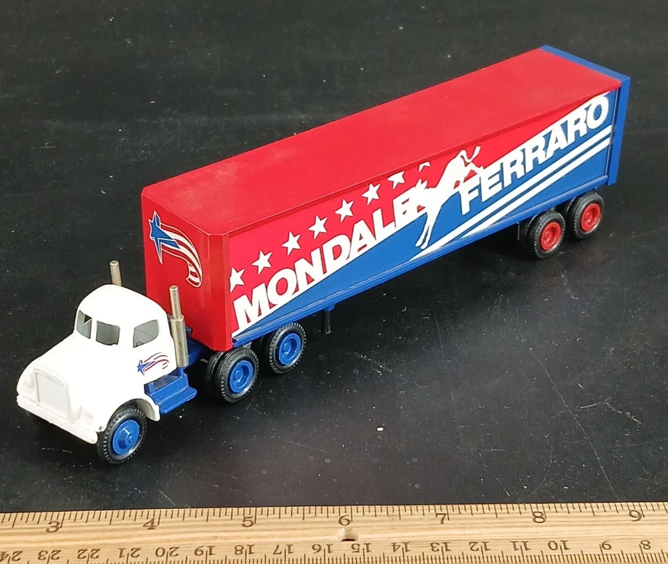 Winross Presidential Series 1984 Democrat Candidates Mondale/Ferraro  Semi Truck - Image 3 of 4