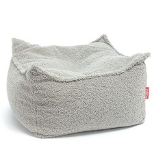 Ecopuf - Pouf, pouf in morbido tessuto bouclé, maxi pouf 70x35 cm - Nila