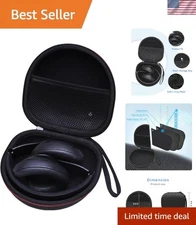 Compact EVA Headphone Storage Case for Noise Cancelling Headphones - Black