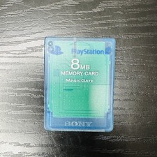 Sony PlayStation 2 PS2 8MB Memory Card SCPH-10020 MagicGate OEM Official Blue