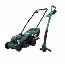 McGregor 2-in-1 36V 34cm Cordless Lawnmower & Cordless Grass Trimmer 18v 25cm