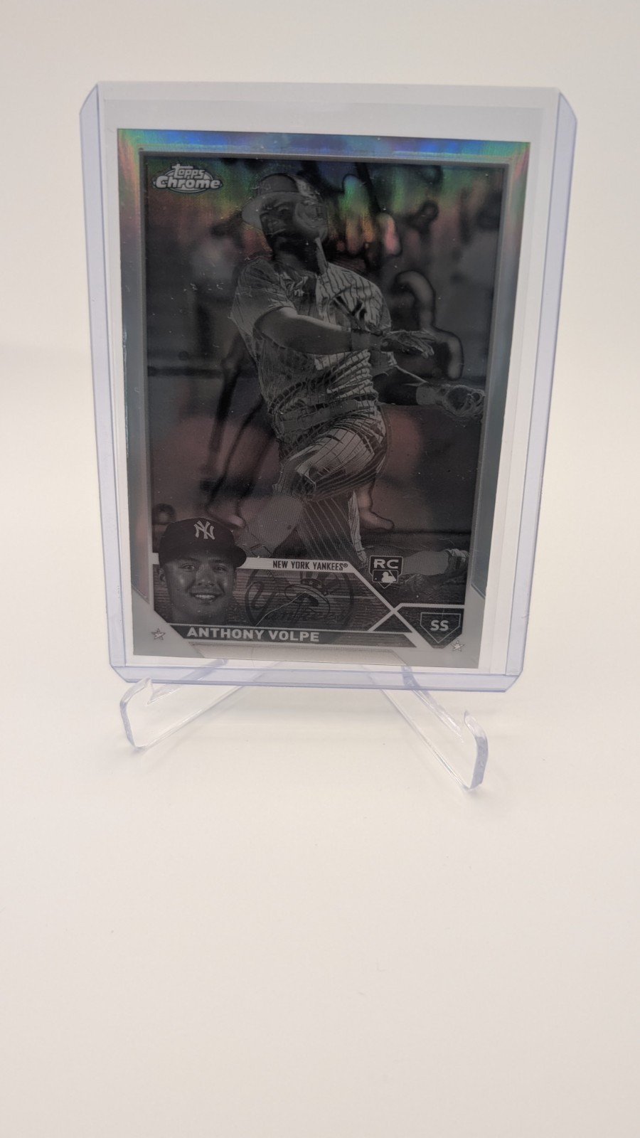 2023 Topps Chrome - Anthony Volpe #4 Negative Refractor (RC)