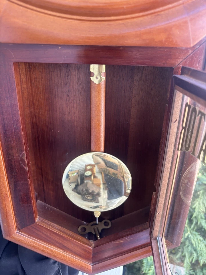 Reloj de Pared Regulador Escolar Caída Larga Waltham Mediados de Siglo De Colección - VER VIDEO Foto 3 de 4