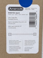 Amerock Appoint 24 Inch 610mm Towel Bar Chrome BH3607426