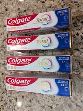 Colgate 4 Pack Total Active Protection 6X Whitening Toothpaste 6.4oz ea exp:2027