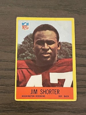 1967 Philadelphia Jim Shorter #188 Washington Redskins