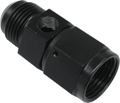 #ad 10AN Fuel Pressure Take Off Fitting Male Flare to 10 Female Swivel with 1 8 NPT $15.99