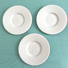 Dansk Tapestries Winter White Jack Lenor Larsen Saucers - Set of 3
