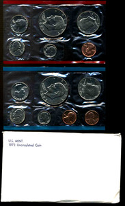 1973 P D MINT SET U.S PHILIDELPIA+DENVER Government Packaging OGP COIN PD#413