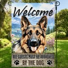 German Sheppard Dog Garden Flag- 12”x18”