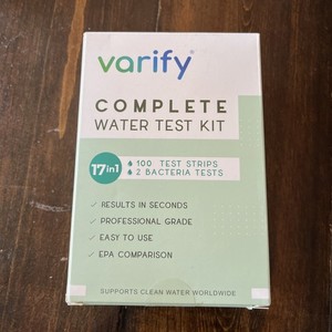 Varify 17 In 1 Complete Drinking Water Test Kit 100 Strips Well Tap Home Use