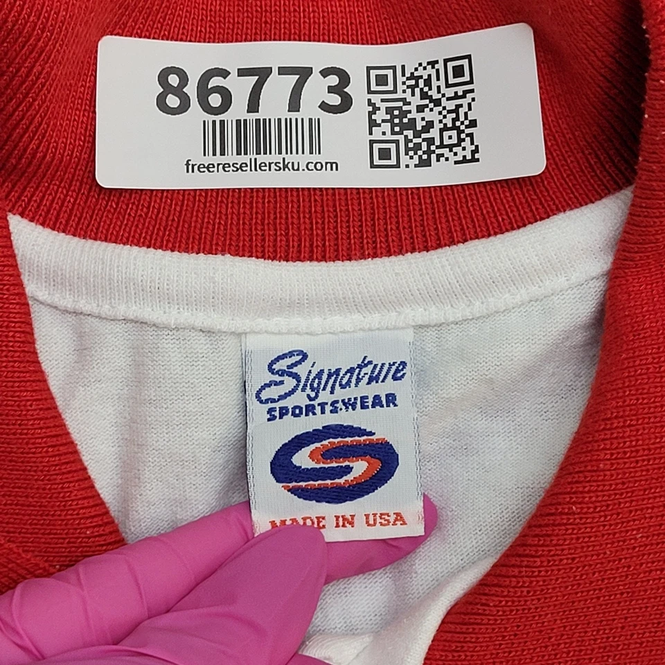 Vintage 80s Nebraska-Cornhuskers Polo Shirt Womens M 19x26 USA - Image 3 of 4