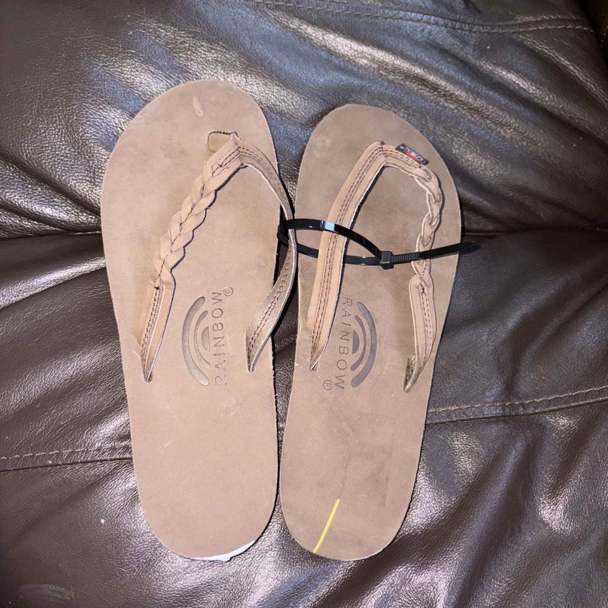 Rainbow Flirty Braidy Flip Flops 301ALTSB Women's XL