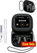 Soft Silicone Protective Case for Anker Soundcore Liberty 5 Pro MAX Earbuds, Bla