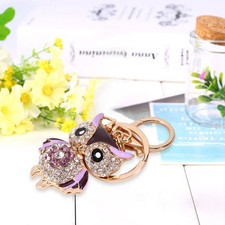 Rhinestone Crystal Keyring Charm Pendant Purse Bag Key Chain Keychain Gift