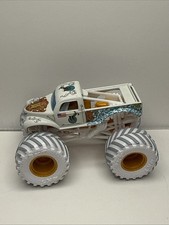 Hot Wheels Monster Jam Gears Galaxies Whiplash White Truck 1:64 Rare