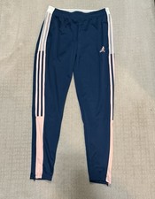 Adidas Women s Sweatpants Aeroready Size Small Zip Pockets Zip Jogger Leg Opens