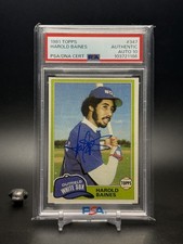 1981 Topps Auto RC Harold Baines #347 PSA Authentic AUTO 10