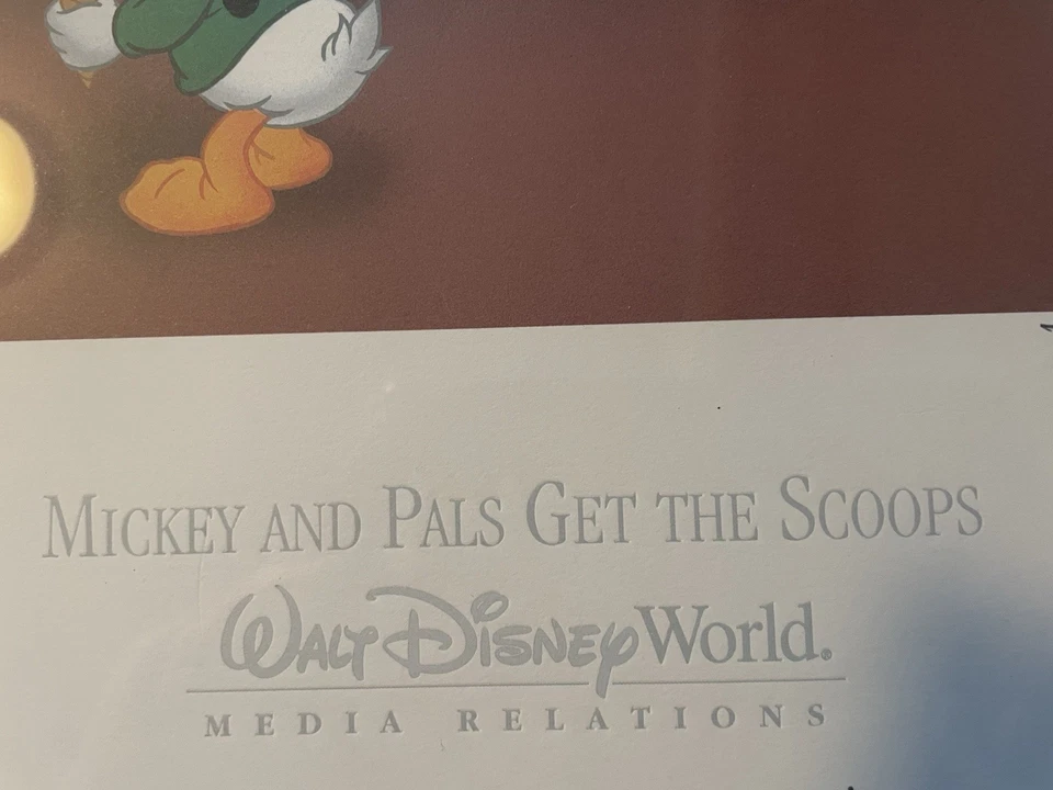 Disney Lithograph Print~Mickey Mouse & Pals Don Williams Artwork~Signed 2x - Image 4 of 4