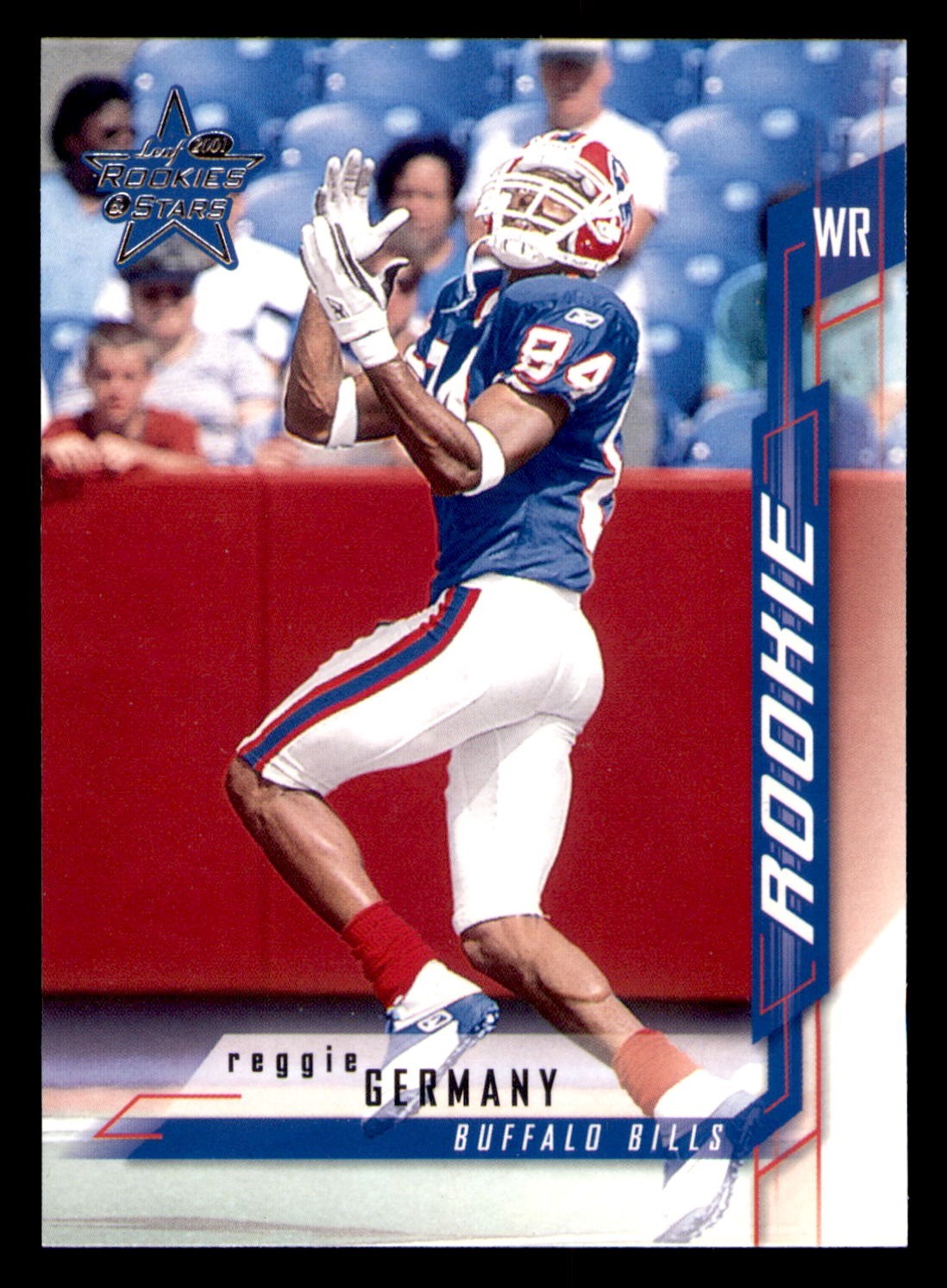 2001 Leaf Rookies & Stars #123 Reggie Germany Bills RC