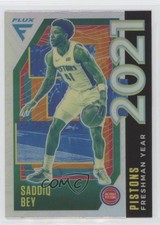 2020-21 Panini Flux Freshman Year Silver Prizm Saddiq Bey #13 4n2