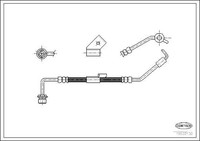 NEU - Corteco 19032130 Bremsschlauch FüR Ford