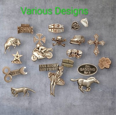 Verschiedene Designs - Handarbeit in Zinn Retro Goth lustige Brosche Anstecknadel Abzeichen