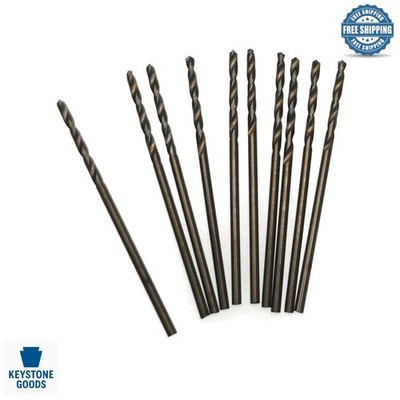 10Pcs M35 Cobalt Drill Bits 1mm for Metal & Stainless Steel
