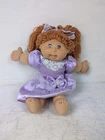 Vtg 2004 Red Headed Girl Doll CPK Cabbage Patch Kids With Purple Dress And Bow