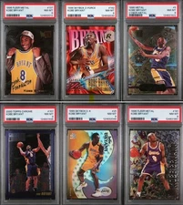 KOBE BRYANT GRADED CARD LOT FLEER METAL CYBER-METAL SKYBOX E-X Z-FORCE PSA 8 WOW