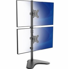 Vertical Dual Monitor Stand FreeStanding Stacked 34 Inch Screens V002L