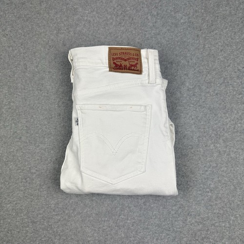 Levi's NWOT Mile High Super Skinny Ankle Women's Denim Jeans Sz 28 White Stretch - Bild 3 von 16
