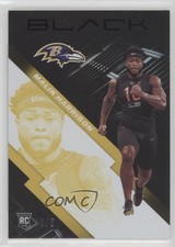 2020 Panini Black Rookies Gold 4/5 Malik Harrison #176 0r2f